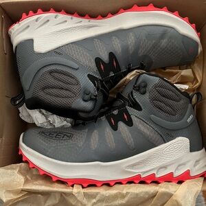 Keen Gray and Red Men's Boots